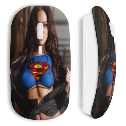 MANIACASE Souris Sans Fil Sexy Girl Megan Fox Superman 