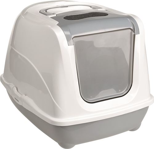 Meilleurs prix pour AniOne Maison de Toilette pour Chat "Flip Cat" M gris