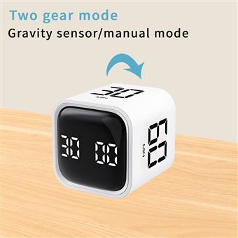 Visual Timer, Minuteur Pomodoro à Rotation, 5/10/25/50 Minutes Et Compte à Rebours Personnalisé