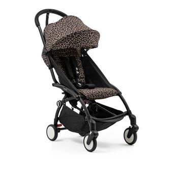 STOKKE - Poussette YOYO 3 Pack 6+ Léopard Cadre Noir - 1