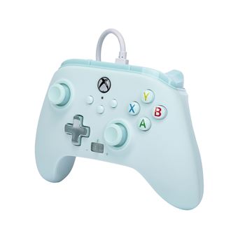 Manette filaire PowerA pour Xbox Series XS Barbe à papa bleue