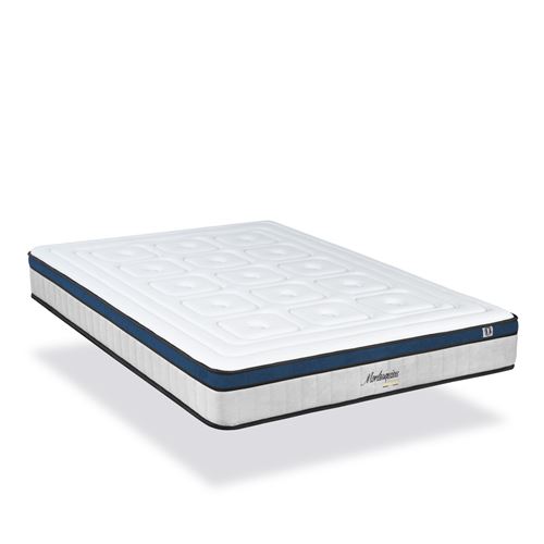 Hypsom matelas montesquieu 180x200 cm ressorts ensach&eacute;s & m&eacute;moire de forme soutien ferme 3MA180.1820 