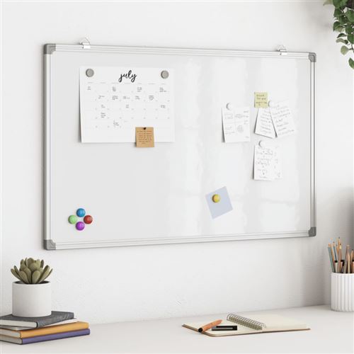 vidaXL Magnetisches Whiteboard 80x50x1,7 cm Aluminium