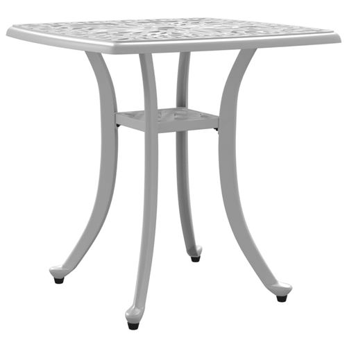 Vidaxl Blanc Table De Jardin - 53 Cm - /Aluminium - Image 3