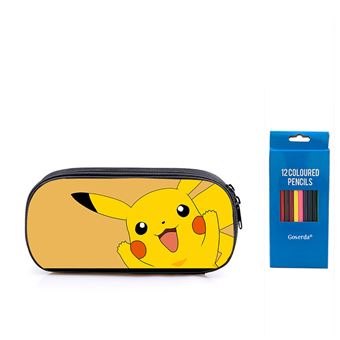 0€01 sur Trousse à crayon à et de stylo Goserda Pokémon Pikachu Jaune  20x10x5cm —11 - Trousse fourre tout et plumier - Achat & prix