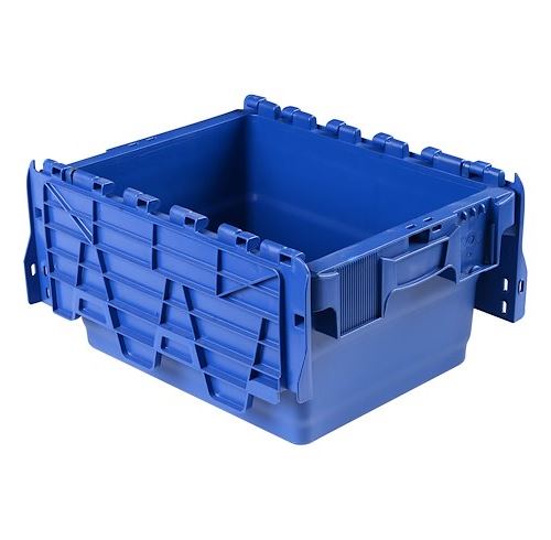 Bac de stockage navette avec couvercle en plastique bleu - 16 litres - Bleu - Viso