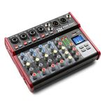 CONSOLE DE MIXAGE MPX6 AUDIOPHONY 6 CANAUX AVEC EFFETS, LECTEUR USB/SD/BT