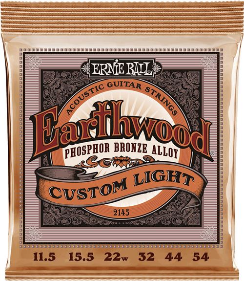Non Communiqué Bronze Ernie Ball 2145 Earthwood Phosphor Custom Light 11,5-54 Jeux De Cordes Folk 011