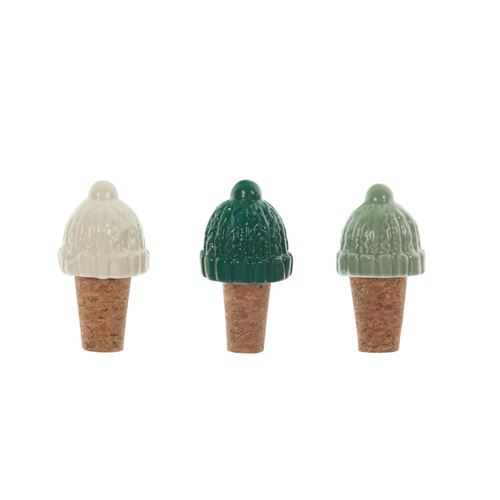 Non Communiqué Vert Coffret De 3 Bouchons Montagne - Amadeus - Céramique