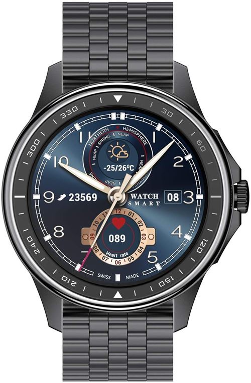 Montre Connectée Chronus SK3 IP68 Étanche Appel-Noir-Chronus