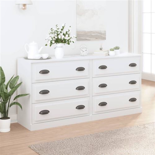 Vidaxl Blanc Buffets 2 Pièces - Image 2