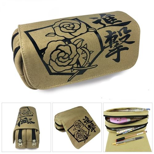 Trousse - Attack on Titan -2 compartiments- Multicolore (20x10x7.5cm) #29