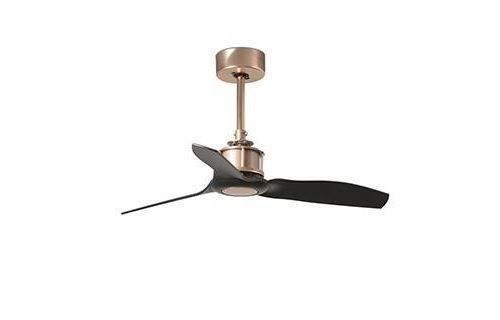 Faro Just Fan Xs - Ventilateur de plafond cuivre 3 lames pales noires 81cm