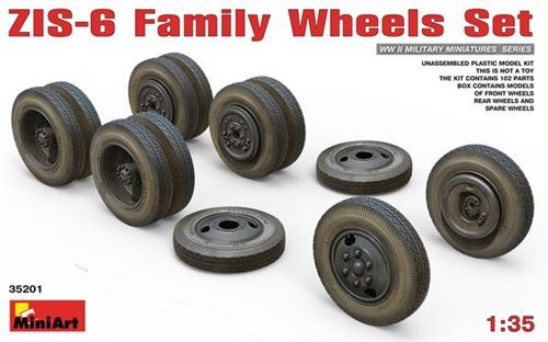 Zis-6 Family Wheels Set - 1:35e - Miniart