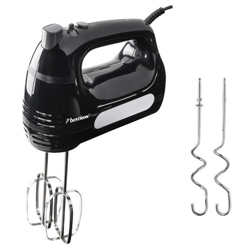 Batteur électrique 300w noir Bestron AHM300Z