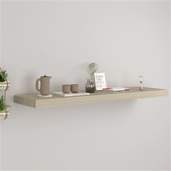 vidaXL Wandschap zwevend 90x23,5x3,8 cm MDF eikenkleurig323880 - 1