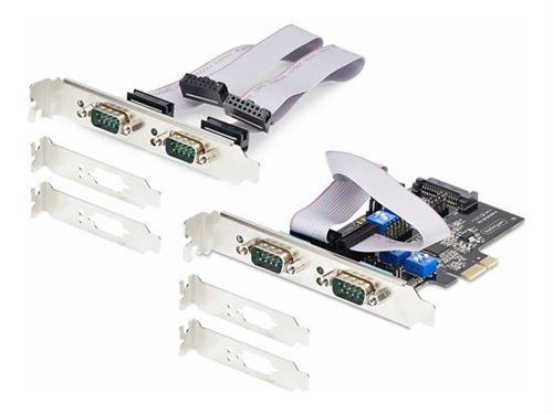 StarTech.com 4-Port Serial Pcie Card, Quad-Port Pci Express To Rs232/Rs422/Rs485 (Db9) Serial Card, Low-Profile Bracket Incl., 16C1050 Uart, Taa-Compliant, For Windows/Linux, Taa Compliant Level-4 Esd Protection (Ps74adf-Serial-Card) Adaptateur Serie Tai - Image 4