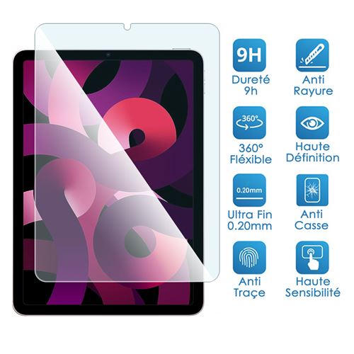 ESR Verre Trempé Protecteur D'écran Compatible avec iPad 10e Génération  (2022) 10.9 Pouces, Protection Puissante, Anti Rayures, Propre et Clair,  Cadre D'alignement Facile, Pack de 2 : : Informatique