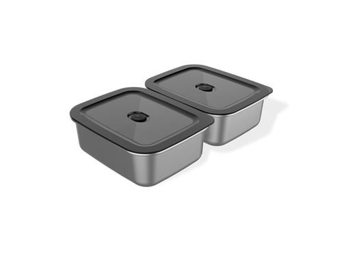 Weber Aufbewahrungsboxen mit Deckel 'Works' Metall/Kunststoff 4-teilig