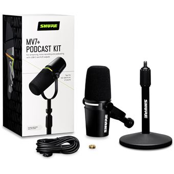 Micro Shure MV7X XLR - Pour Podcast, Streaming, Jeux - Occasion Fonctionnel