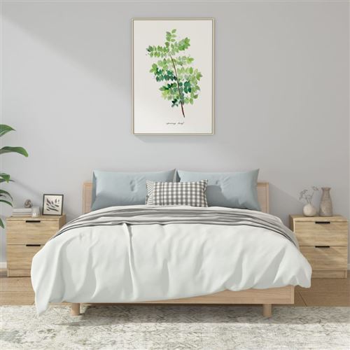 vidaXL Nachtkastjes 2 st bewerkt hout sonoma eikenkleurig811221