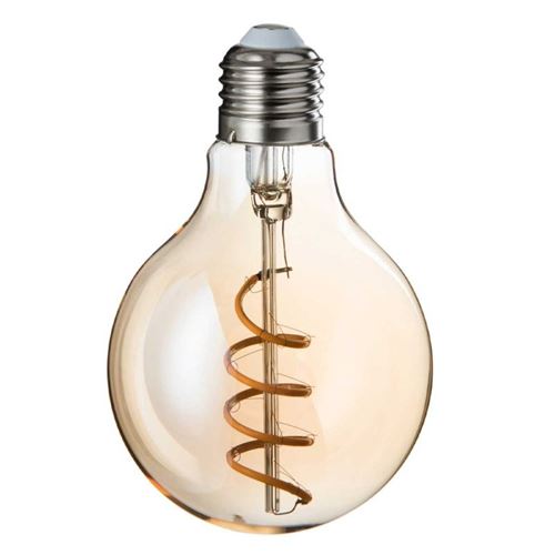 Ampoule à LED Design Spiral 12cm Ambre