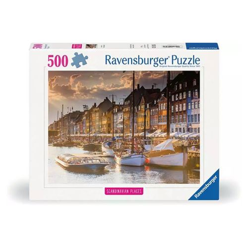 Non Communiqué Bleu 500P Puzzle Couche De Soleil A Copenhague