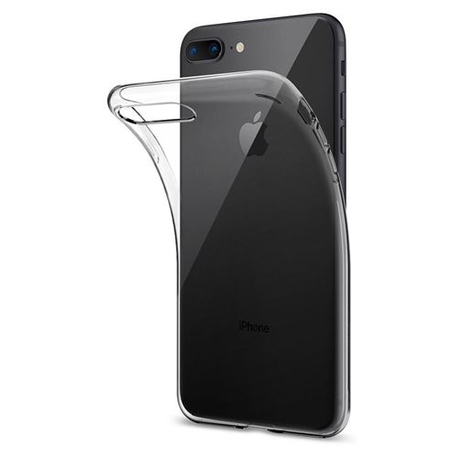 Spigen Liquid Crystal - Achterzijde behuizing voor mobiele telefoon - thermoplastic polyurethaan (TPU) - transparant - voor Apple iPhone 8 Plus