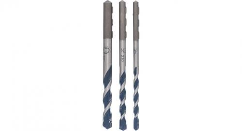 Mèche, Foret et Burin Bosch Set De Forets pour Béton - 3 Pieces Tige Cylindrique 5 Mm - 6 Mm - 8 Mm - Longueur : 100 Mm