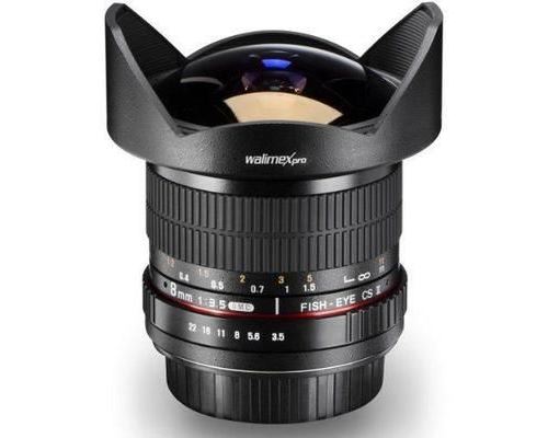 Walimex 18698 - OBJECTIF - Fish-Eye pro 8/3,5 II pour Canon EF-S