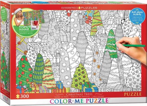 Eurographics 6033–0886 Couleur Me Arbres de Noël Puzzle (300)