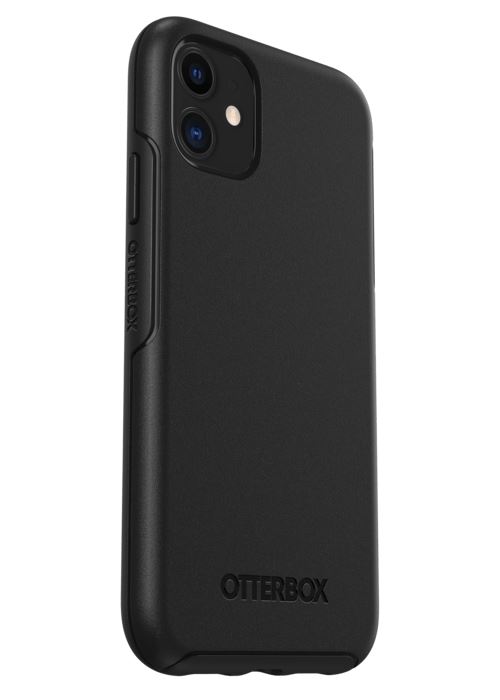 OtterBox Symmetry Series - Achterzijde behuizing voor mobiele telefoon - polycarbonaat, synthetisch rubber - zwart - voor Apple iPhone 11