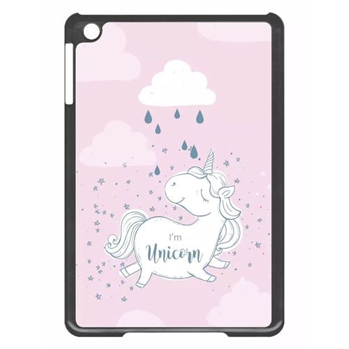 Coque Apple Ipad Mini 2 Unicorne Nuage Fond Rose 2