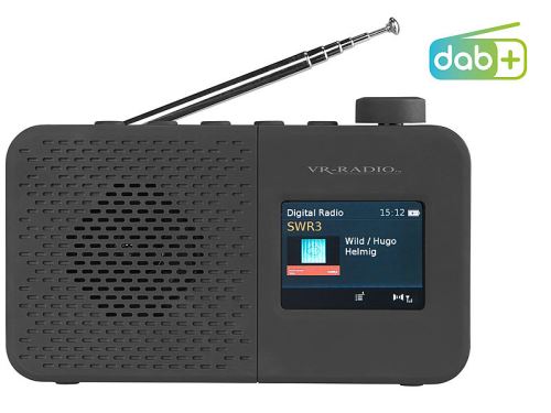 Radio numérique nomade DAB+ / FM avec haut-parleur 2 W, alarme et écran couleur