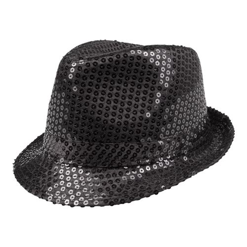 chapeau sequins noir - Coloris : Noir01295