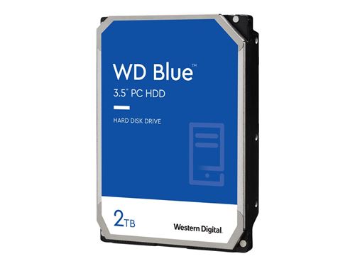 Wd Blue Wd20Ezbx - Disque Dur - 2 To - Interne - 3.5" - Sata 6Gb/S - 7200 Tours/Min - Mémoire Tampon : 256 Mo