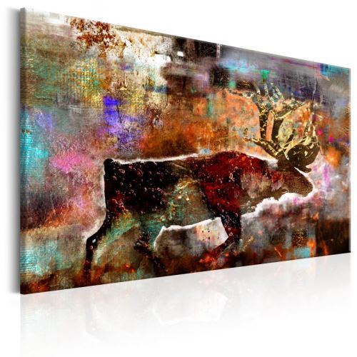 Tableau - Colourful Caribou .Taille : 60x40