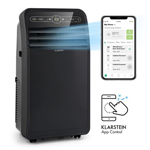 Climatiseur Mobile Klarstein Metrobreeze New York Smart 7K 7000 Btu/2,1 Kw Eec A Télécommande