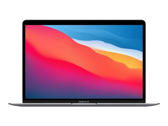 Apple MacBook Air - M1 - M1 7-core GPU - 8 Go RAM - 256 Go SSD - 13.3" IPS 2560 x 1600 (WQXGA) - Wi-Fi 6 - gris sidéral - clavier : Suisse - 1
