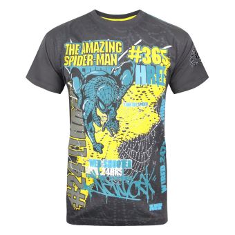 Marvel - T-shirt officiel EXTREME SPIDER-MAN - Homme (S) (Charbon) - UTNS4577 - 1