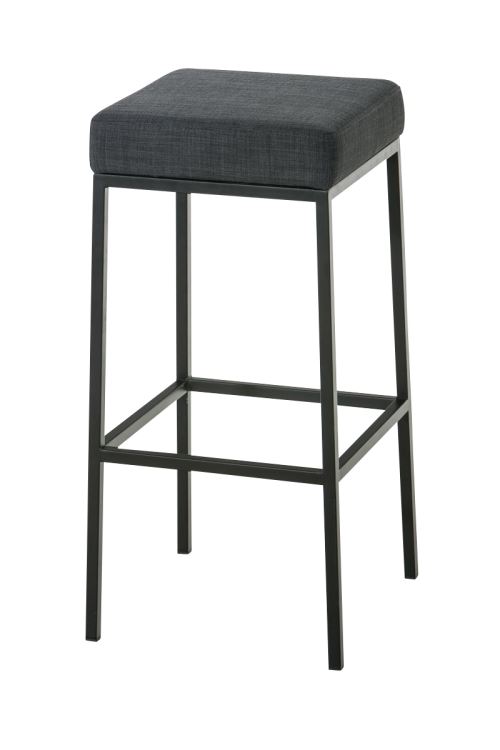 CLP Tabouret de bar Montréal 80 Tissu , Gris foncé/Noir
