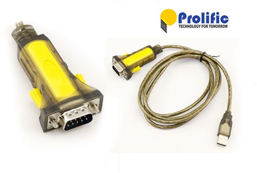 Cordon Convertisseur USB vers Serie RS-232 DB9 - LONGUEUR 1.5 M - CHIPSET PROLIFIC PL2303HX