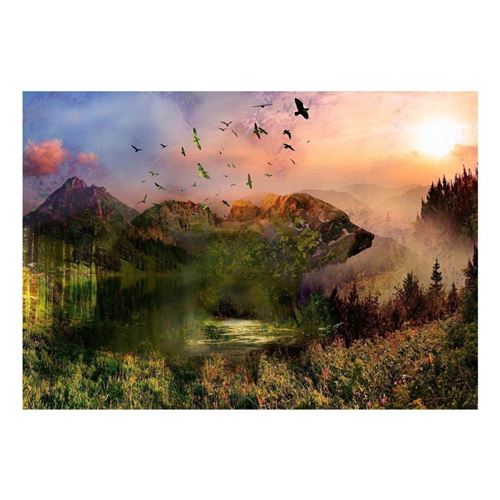 Artgeist - Papier peint - Bear in the Mountain 100x70 cm