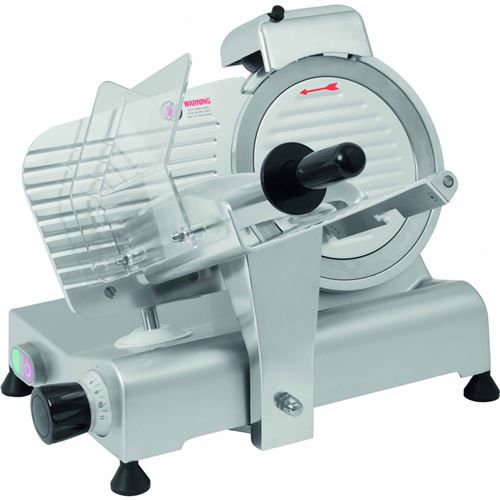Trancheuse courroie 220 mm affuteur fixe - Coupe : L 170 x P 190 mm - aluminium