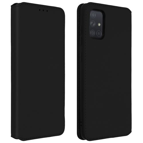 Housse pour Samsung Galaxy A71 avec Porte-cartes Fonction Support Noir