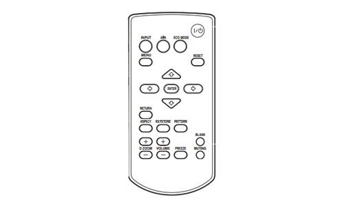 Sony Rm-Pj8 - Télécommande - pour Vpl-Cwz10, Dw127, Dx102, Dx122, Dx142, Dx147, Ex226, Ex235, Ex255, Ex345, Phz60, Sx236