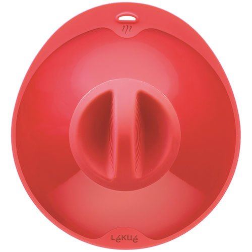 Lékué 1270521R14U002 Couvercle Hermétique Silicone Rouge 23 x 21 x 2,5 cm