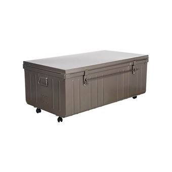 Pierre Henry Table Basse Malle En Metal A Roulettes 175 Litres