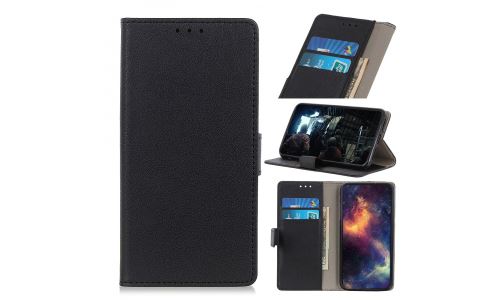 Etui type portefeuille noir ZenFone-MAX Plus (M2) ZB634KL