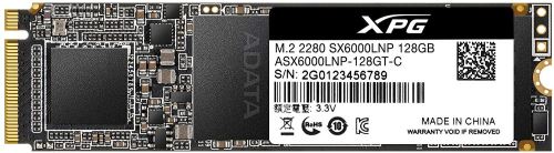 XPG SX6000 Lite Disque SSD M.2 128 Go PCI Express 3.0 3D TLC NVMe - Disques SSD (128 Go, M.2, 1800 Mo/s)